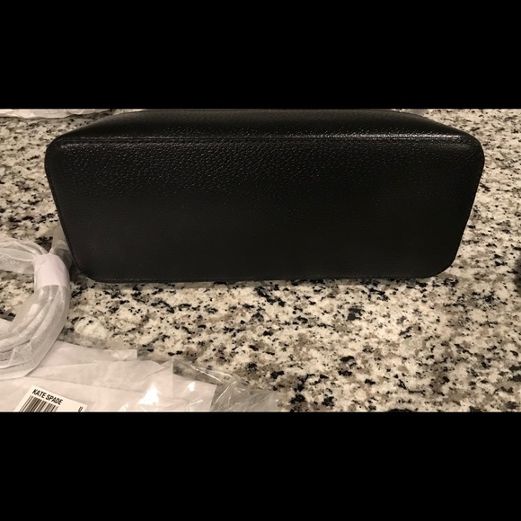 ✨SOLD✨SALE✨♠️Kate Spade NWT Black Leather Dome Bag - Picture 6 of 8